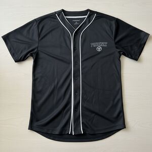 Primark PHOENIX Men's Baseball Jersey Button Up Black Size M Made in Turkey
